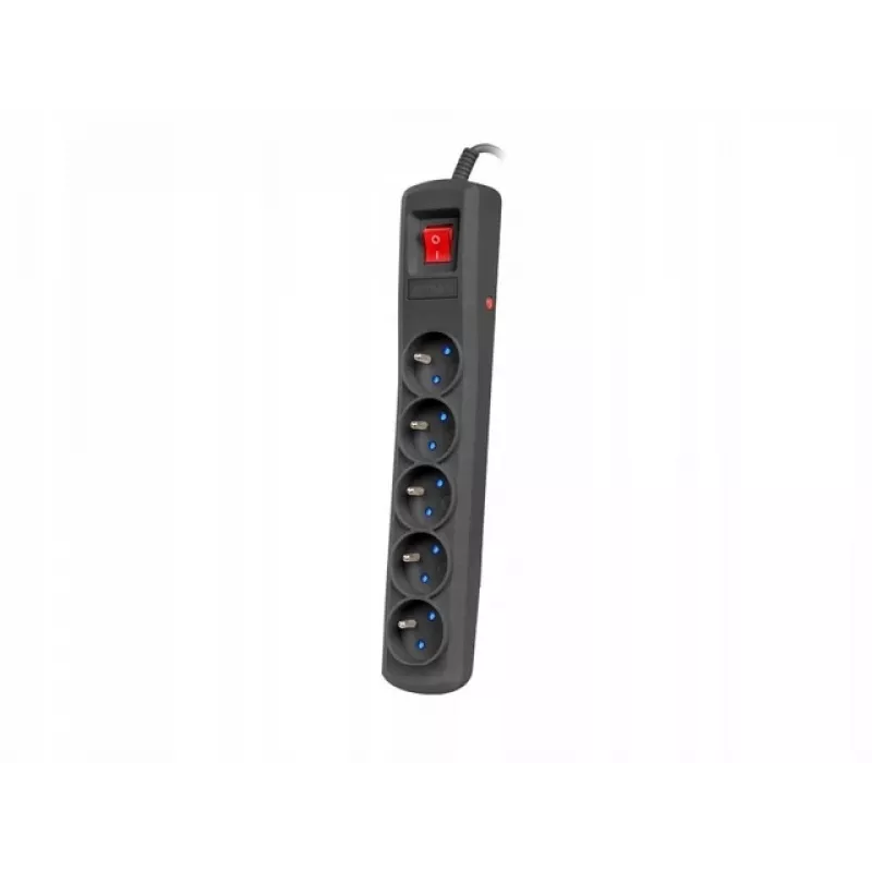 Regleta de enchufes ARMAC R5 1,5 m negra – modelo R5/CZ/15 con cable de 1,5 m
