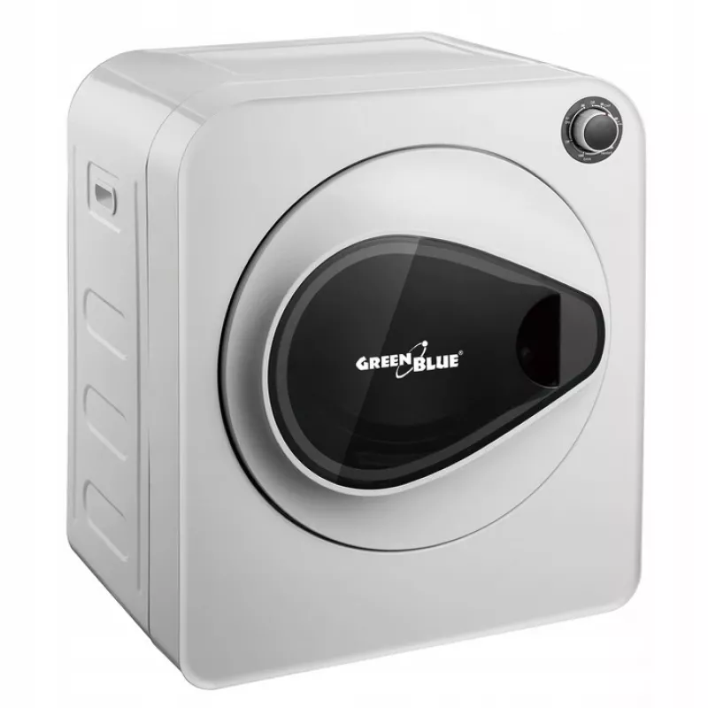 Secadora de ropa GreenBlue GB405 — eléctrica 830 W, capacidad 3 kg, modelo mini de viaje