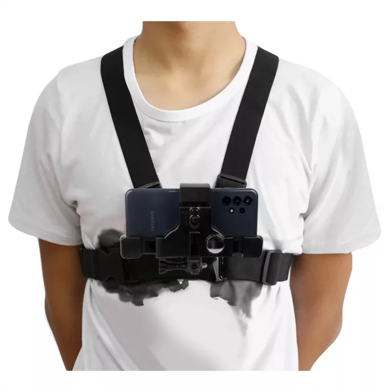 Correa deportiva MACLEAN MC-445 — soporte pectoral universal para teléfonos, cámaras y GoPro