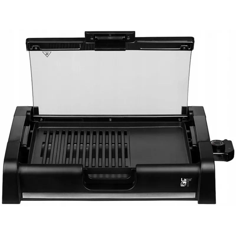 Lafe GRL-003 grill eléctrico de contacto con tapa, 1650 W