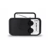 Radio portátil Eltra DANA negra – receptor FM/AM, diseño compacto