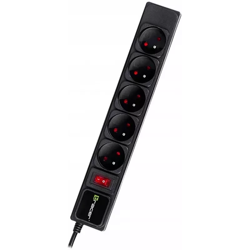 Tracer PowerWatch negro 5 tomas AC 3 m Type-C