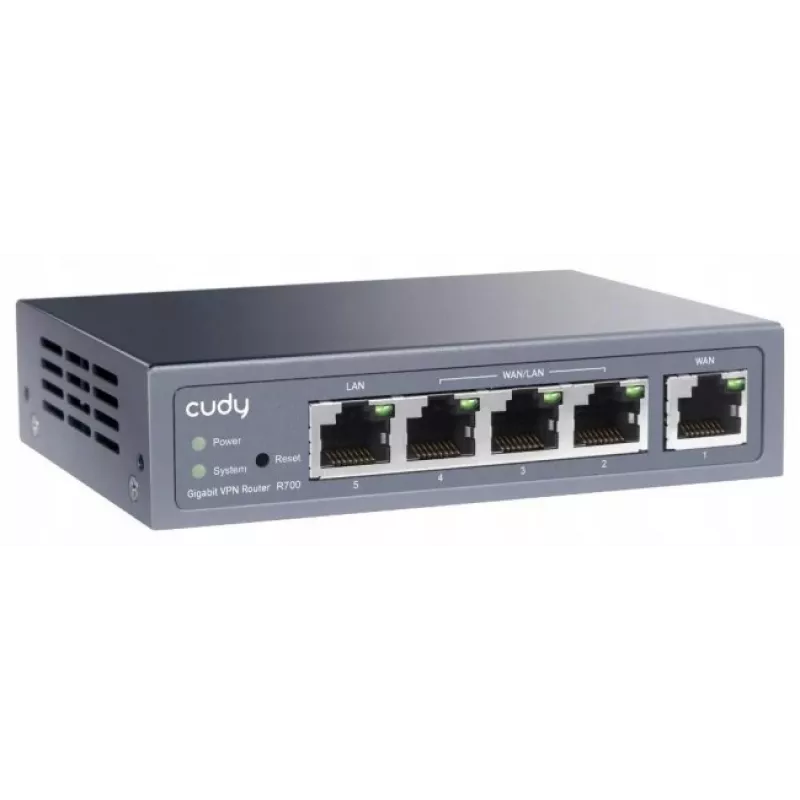Router VPN Multi-WAN Gigabit Cudy Router cableado Fast Ethernet, Gigabit Ethernet Gris