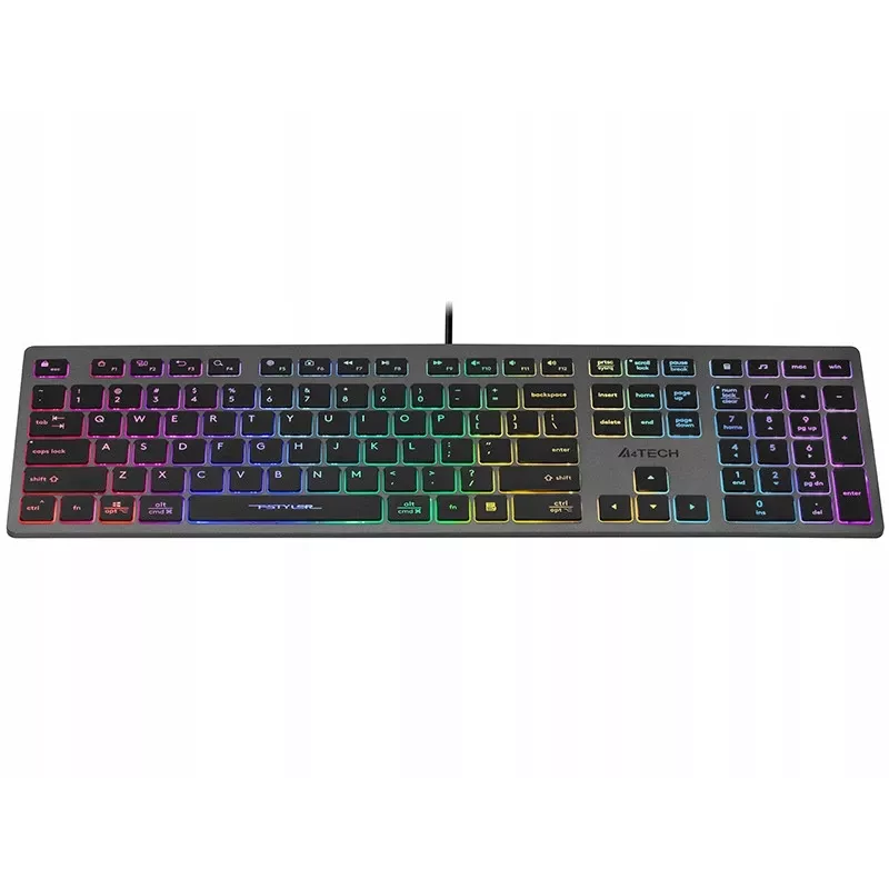 Teclado con cable A4Tech FSTYLER FX60H con retroiluminación neón