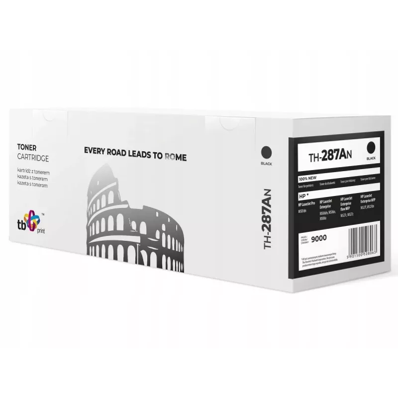 Tóner para HP CF287A Lj M506 Bk TH-287AN nuevo