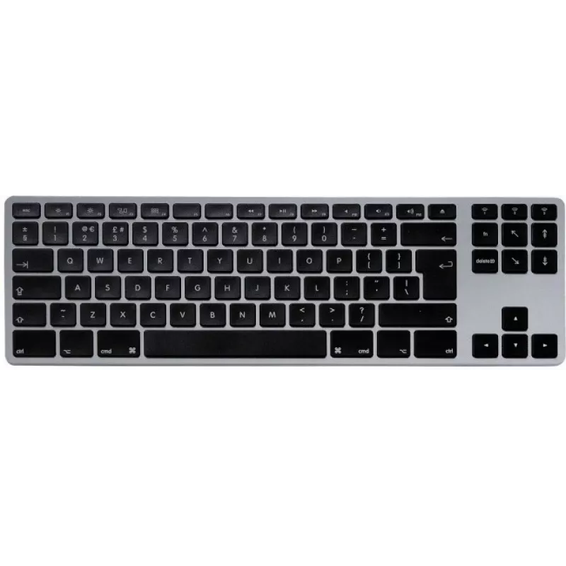 Teclado mecánico Matias FK408BTB-UK Tenkeyless Bluetooth aluminio Space Gray