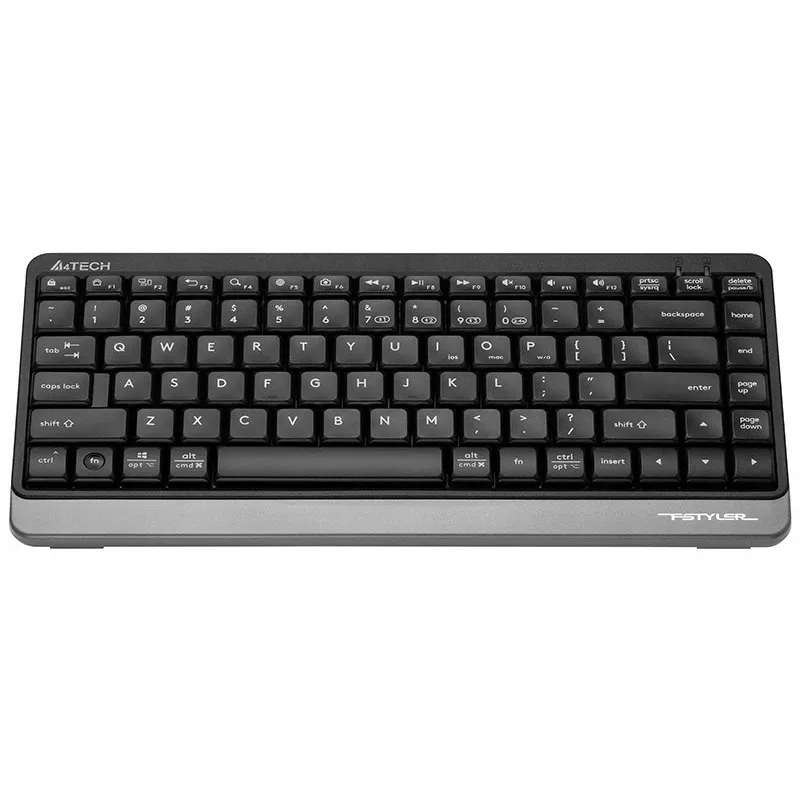 Teclado inalámbrico A4Tech FSTYLER FBK11 2,4 GHz Bluetooth gris – diseño compacto, modo dual inalámbrico