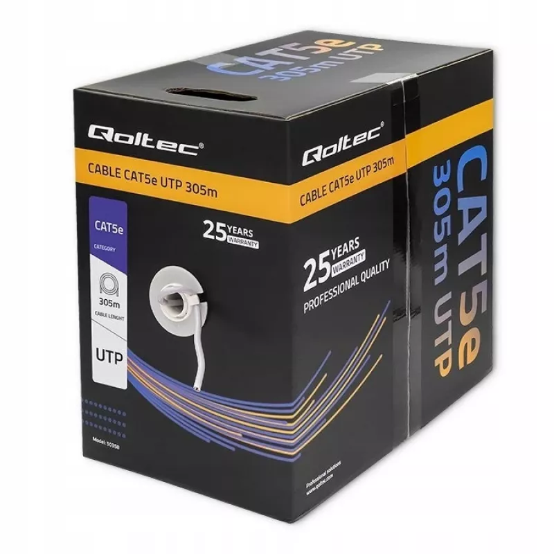 Cable de red UTP CAT5E, 305m