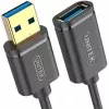 Unitek Y-C4030GBK cable alargador USB 3.1 Gen 1, tipo A macho a hembra, 3 m, negro