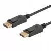 Cable DisplayPort SAVIO CL-136, conector macho-macho DisplayPort, 2 m, DP 1.2, contactos dorados, negro