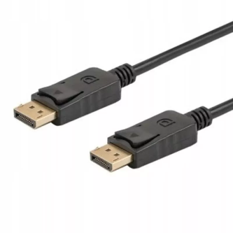 Cable DisplayPort SAVIO CL-136, conector macho-macho DisplayPort, 2 m, DP 1.2, contactos dorados, negro
