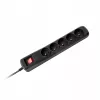 Regleta de enchufes Armac ARC5 Negra 5 tomas AC 250 V 5 m