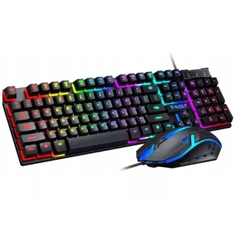 Conjunto de teclado y ratón con cable Rebeltec