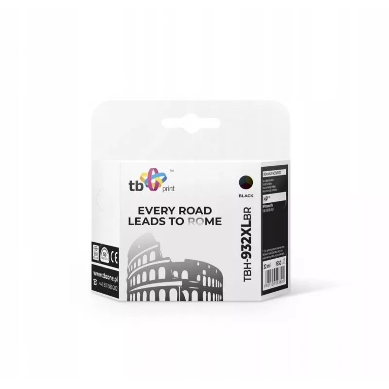 Cartucho de tinta para HP Ps Pro 8100 TBH-932XLBR Bk Ref.