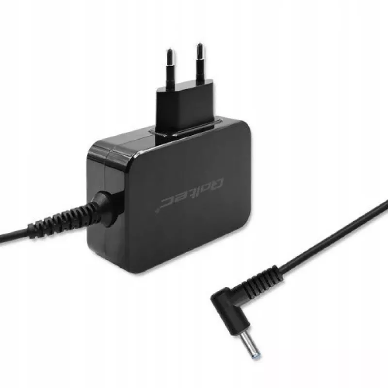 Qoltec 51033 adaptador de corriente para ultrabooks HP, 45 W, 19,5 V, 2,31 A, 4,5x3,0 mm + pin, para interior, negro