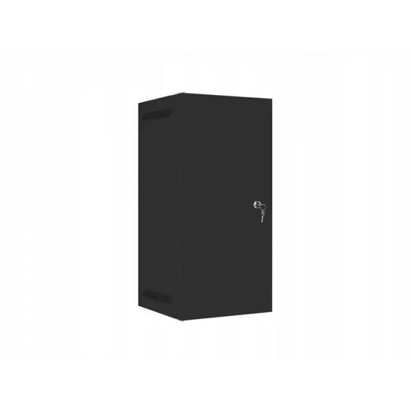 Lanberg WF10-2312-00B armario rack de pared de 10 pulgadas 12U, 280x310x603 mm, puerta metálica, IP20, carga máx. 20 kg, desmontado, negro
