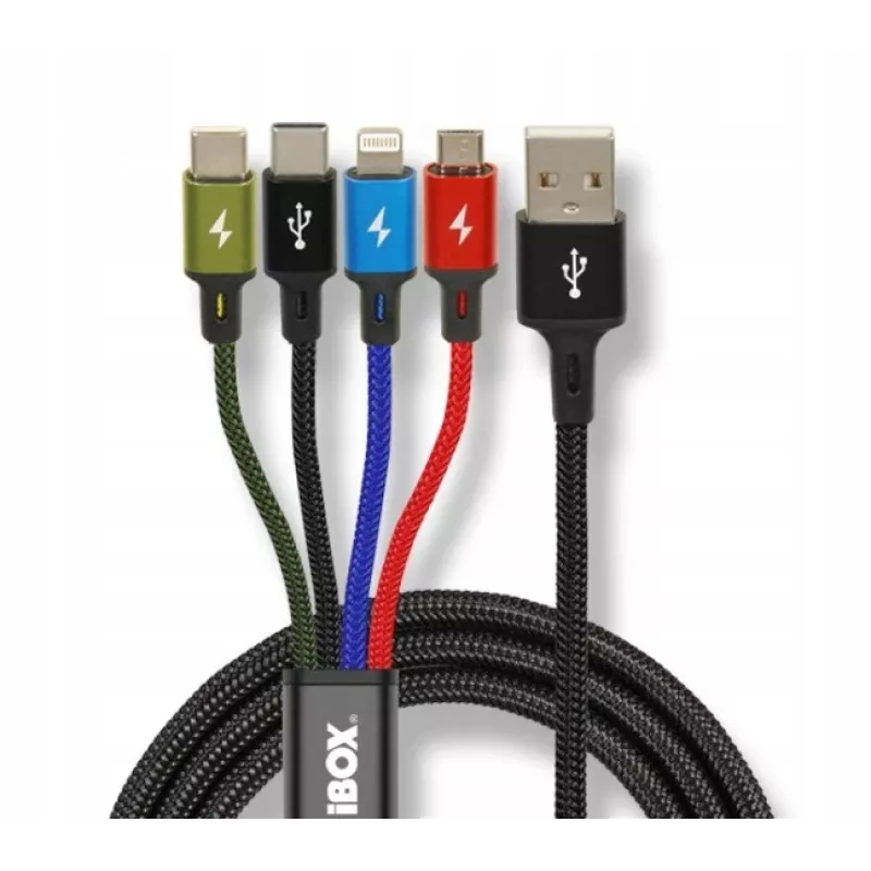 Cable de carga universal 4 en 1 I-BOX USB IKUM4W1