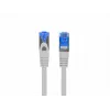 Cable de red LANBERG RJ-45 a RJ-45 S/FTP PCF6A-10CC-0050-S, 0,5 m, conductor CCA, 500 MHz, LSZH, gris