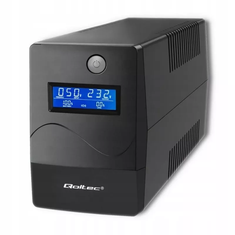 SAI Qoltec Monolith Doble conversión Online 0,65 kVA 360 W 2 tomas de corriente