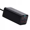 Baseus GaN3 Pro CCGP000101 cargador de sobremesa 100 W, 2x USB-C + 2x USB-A, PD 3.0, QC 4.0+, cable de 1,5 m, negro