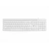 Teclado completo con cable NATEC NAUTILUS NKL-1951, 105 teclas, US International QWERTY, blanco, USB, 1,8 m