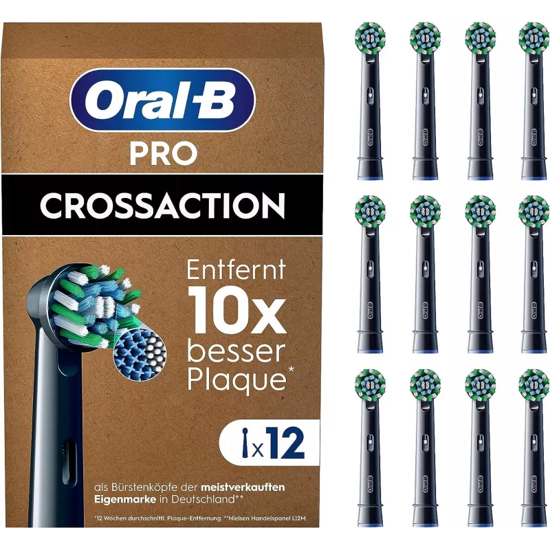 Oral-B Pro CrossAction Recambios de cepillo, 12 uds.