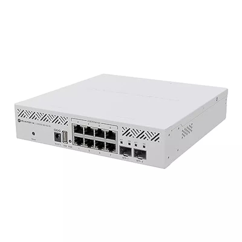 Switch gestionable MikroTik CRS310-8G+2S+IN, 8x 2,5G, 2x SFP+
