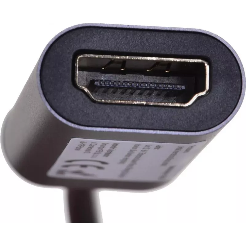 Adaptador de vídeo UNITEK V1420A 0,15 m USB Type-C HDMI gris
