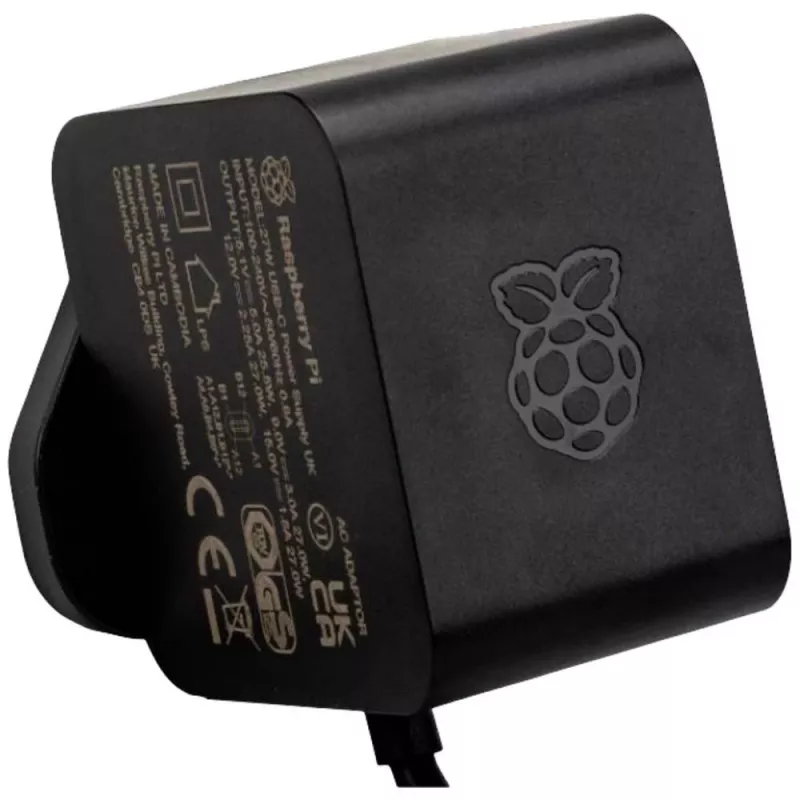 Fuente de alimentación Raspberry SC1408 (modelo RPI5NT5AB) – compatible con dispositivos Raspberry Pi