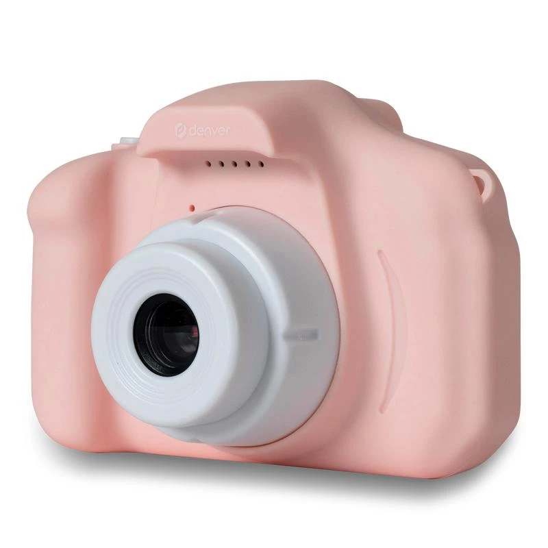Cámara digital infantil DENVER KCA-1340RO — compacta 85 g, rosa