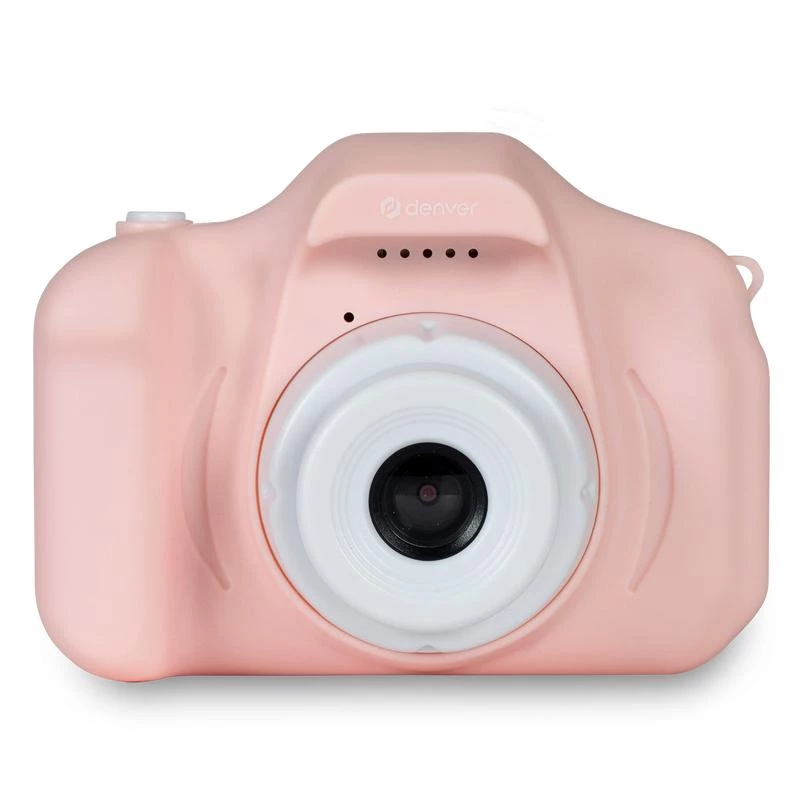 Cámara digital infantil DENVER KCA-1340RO — compacta 85 g, rosa