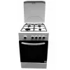 Cocina de gas MPM MPM-54-KGF-21, placa de 4 fuegos, 60 cm, gas, blanca, clase de eficiencia energética A