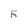 Soporte de escritorio ART L-24 para monitor LED/LCD de 13-32" + portátil de 10-15,6", VESA 75x75/100x100, negro