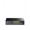 Switch de red Cudy FS1010PG — 10/100 Mbps, 8 puertos PoE, 2 uplink, presupuesto PoE 120W, carcasa metálica