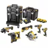 DeWalt DCK685P3T 18V Maletín de herramientas a batería — 3 baterías de 5,0 Ah, martillo DCH273, amoladora angular, maletín