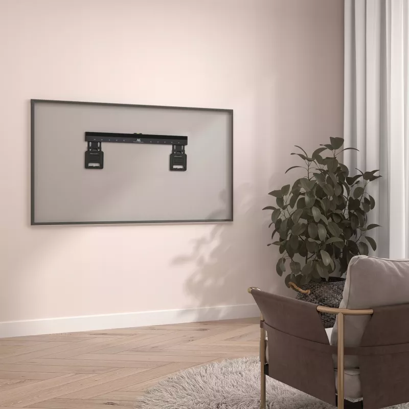 Soporte de pared para TV ultraplano Maclean MC-481 para televisores planos y curvos de 37-80