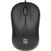 Ratón óptico con cable DEFENDER PATCH MS-759 USB Type-A, ambidiestro, 1000 DPI, negro