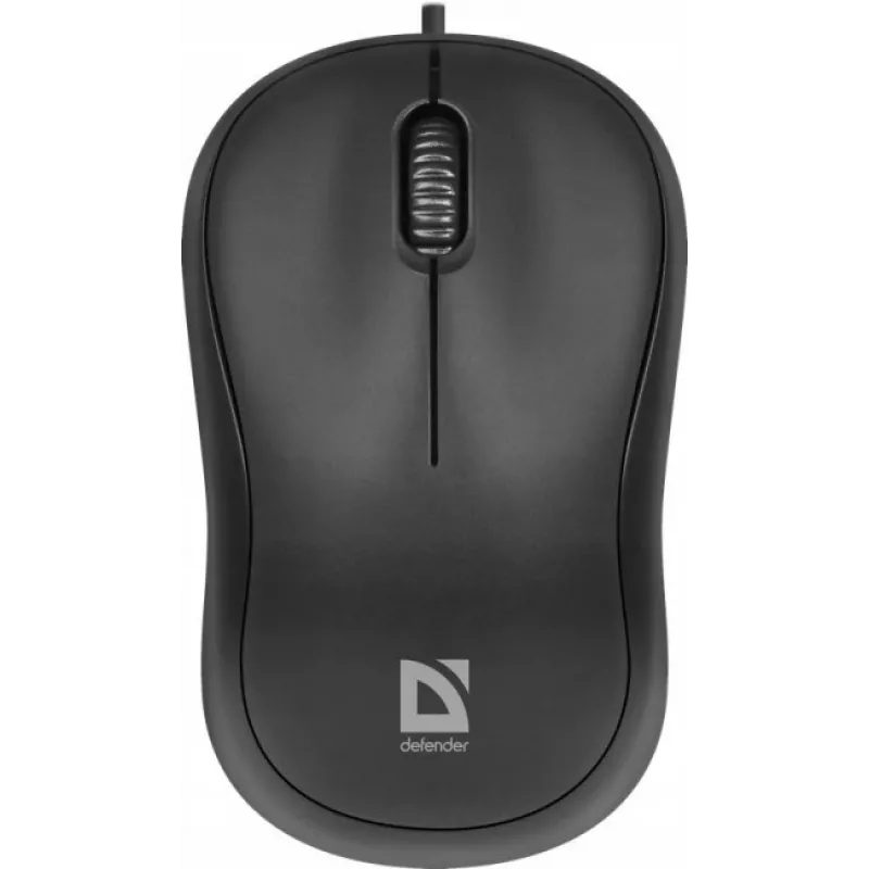 Ratón óptico con cable DEFENDER PATCH MS-759 USB Type-A, ambidiestro, 1000 DPI, negro