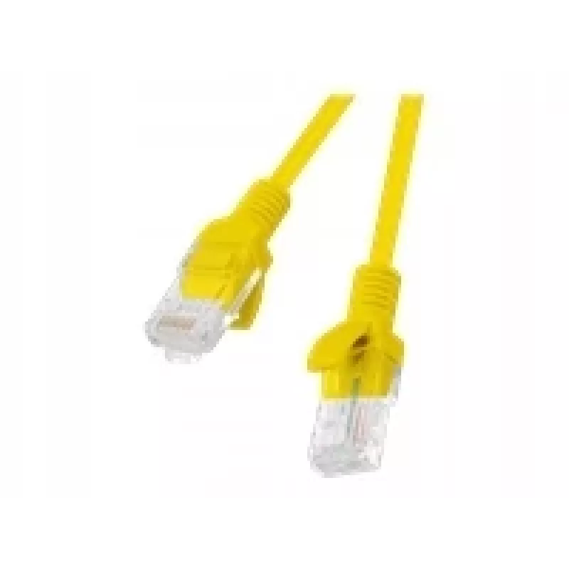 Lanberg PCU5-20CC-0025-Y Cable de red Cat.5e UTP, 0,25 m, Amarillo, pack de 10