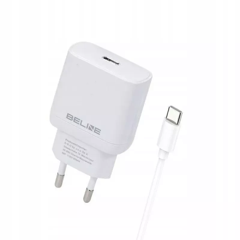 Cargador 30W USB-C Beline Beli02177 blanco con cable USB-C