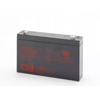 Batería de plomo-ácido recargable csb HRL634WF2 6V 9Ah para backup y SAI