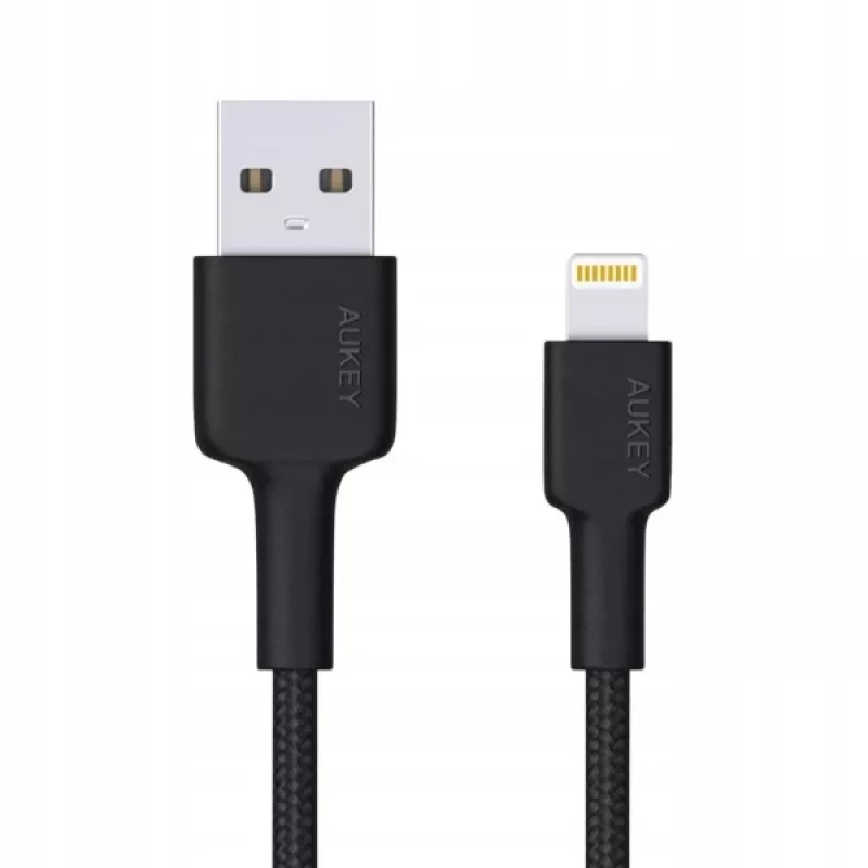 AUKEY CB-AL05 cable de nailon Lightning a USB-A MFi, 2 m, negro