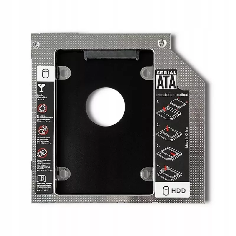 Bahía de segundo disco para portátil Caddy 2.5 HDD 12.7 Mm