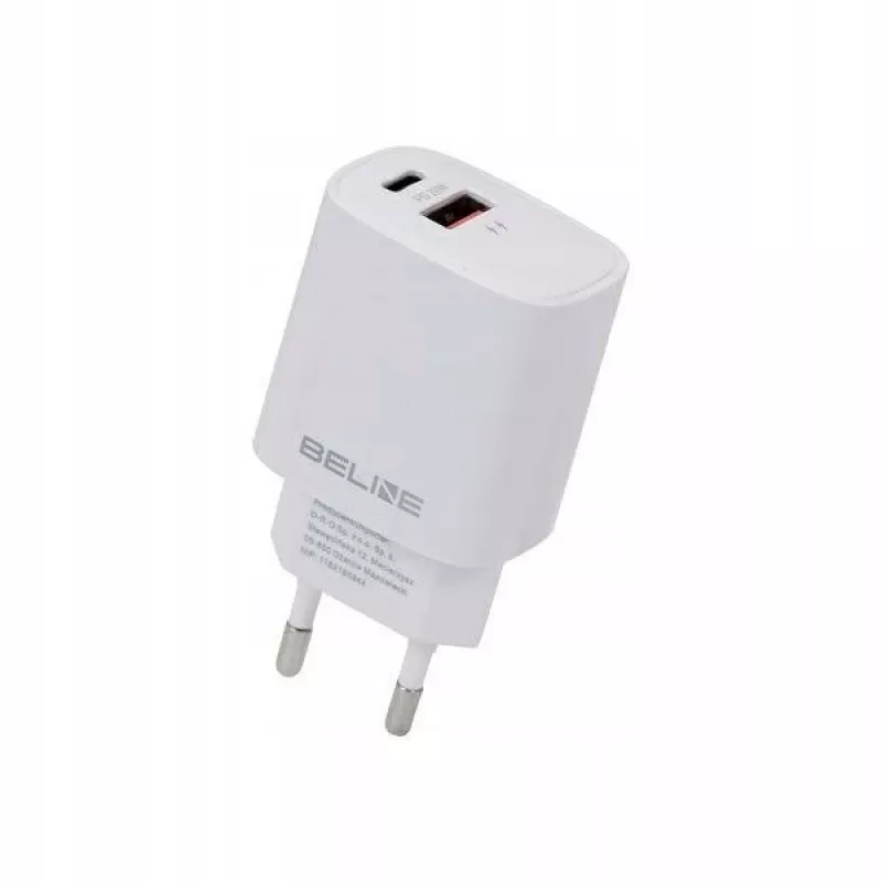 Cargador Beline Beli02160 20W USB-C a USB-A fuente de alimentación