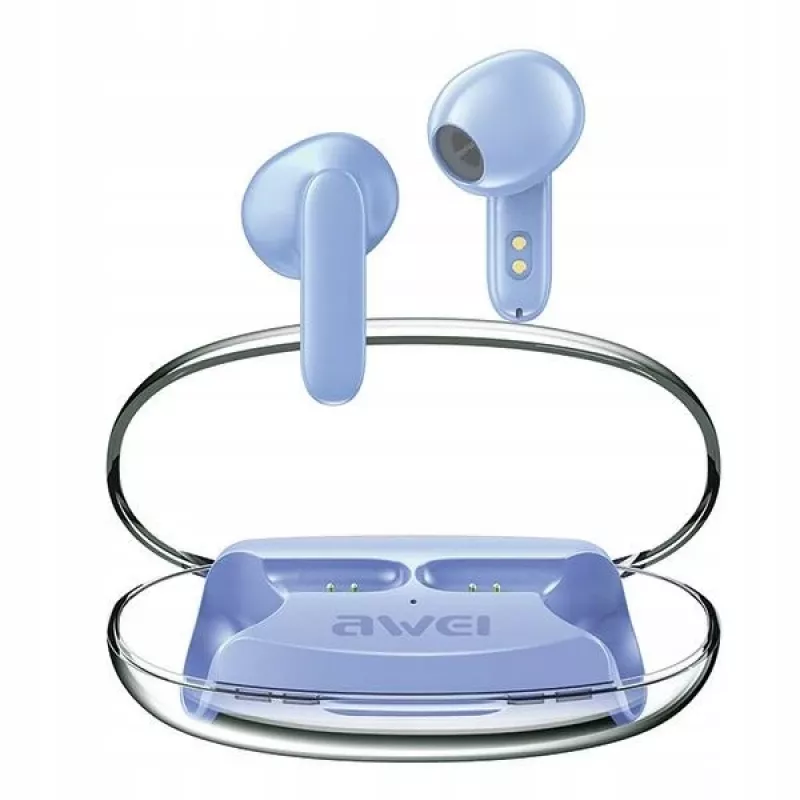 Auriculares Awei T85 Bluetooth 5.3 ENC TWS Azul