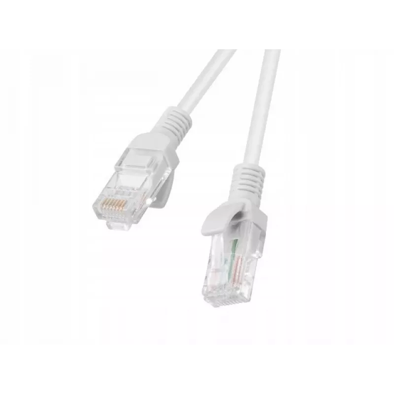 Cable de red LANBERG Cat6 RJ-45 a RJ-45, cobre trenzado, U/UTP, 1,5 m, blanco