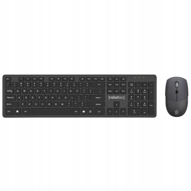 Set de teclado y ratón inalámbricos Rebeltec