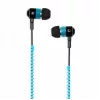 Auriculares in-ear con diseño de cremallera y micrófono