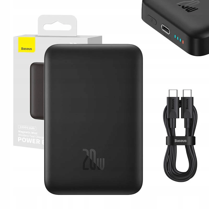 Batería externa magnética Baseus carga inalámbrica MagSafe 10000 mAh 20W
