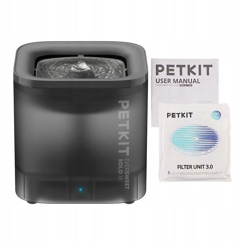 Fuente de agua/bebedero para perros y gatos PetKit Eversweet SOLO SE (gris oscuro)